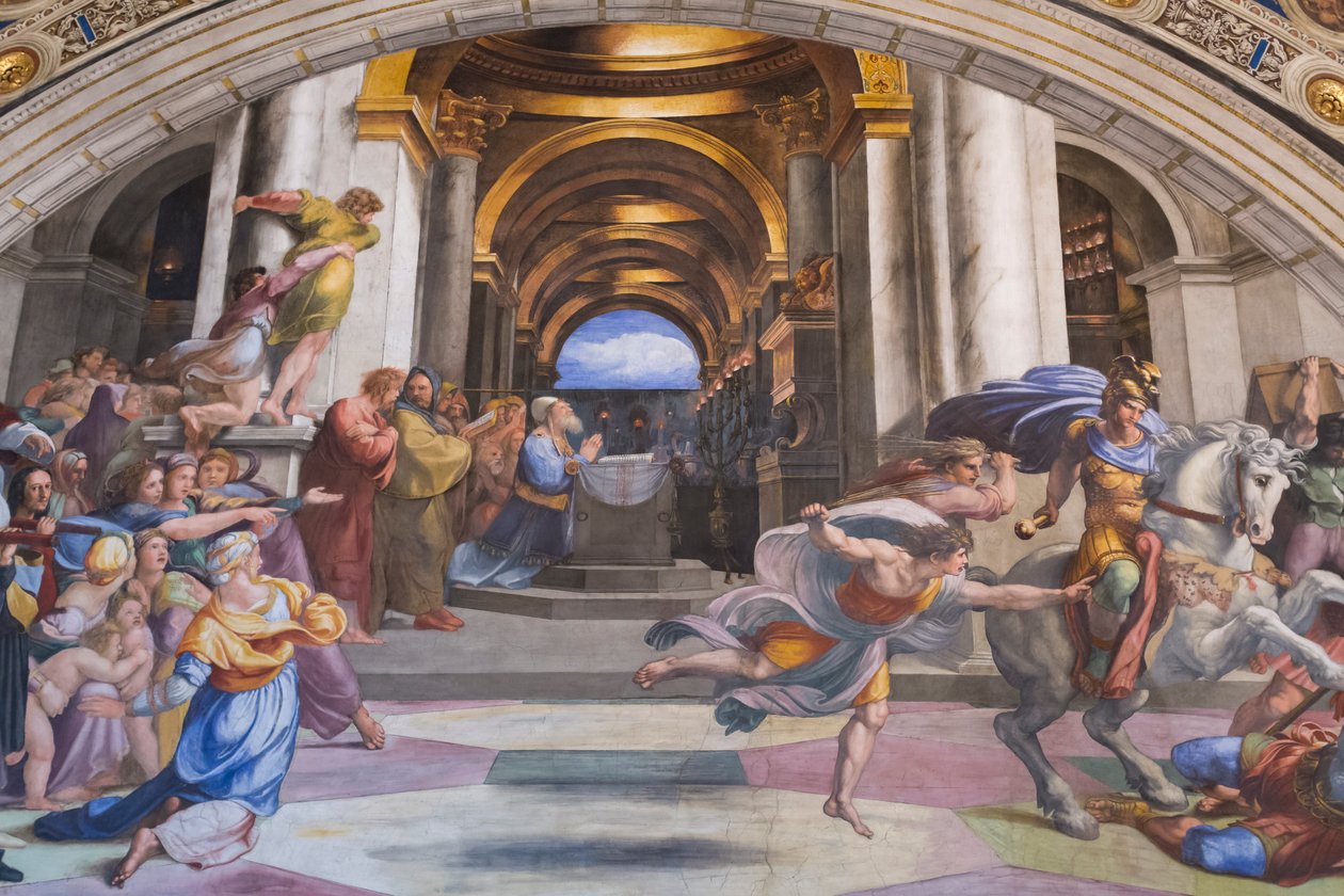 The Expulsion of Heliodorus from the Temple by Raphael (1483-1520)
