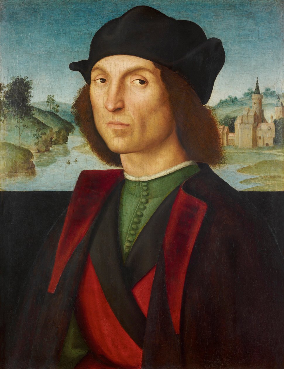 Portrait of a Man by Raphael: Premium art reproduction