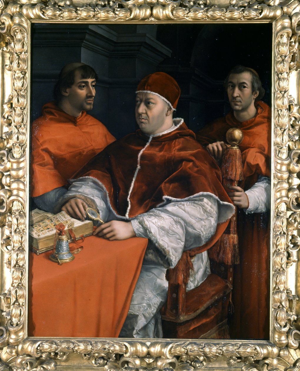 Portrait of Pope Leo X by Raphael: Premium art reproduction