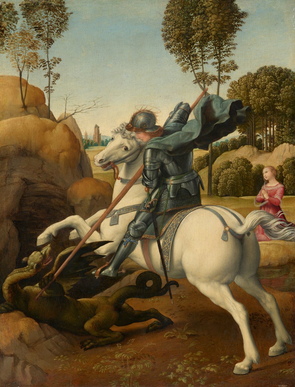 Saint George and the Dragon by Raphael