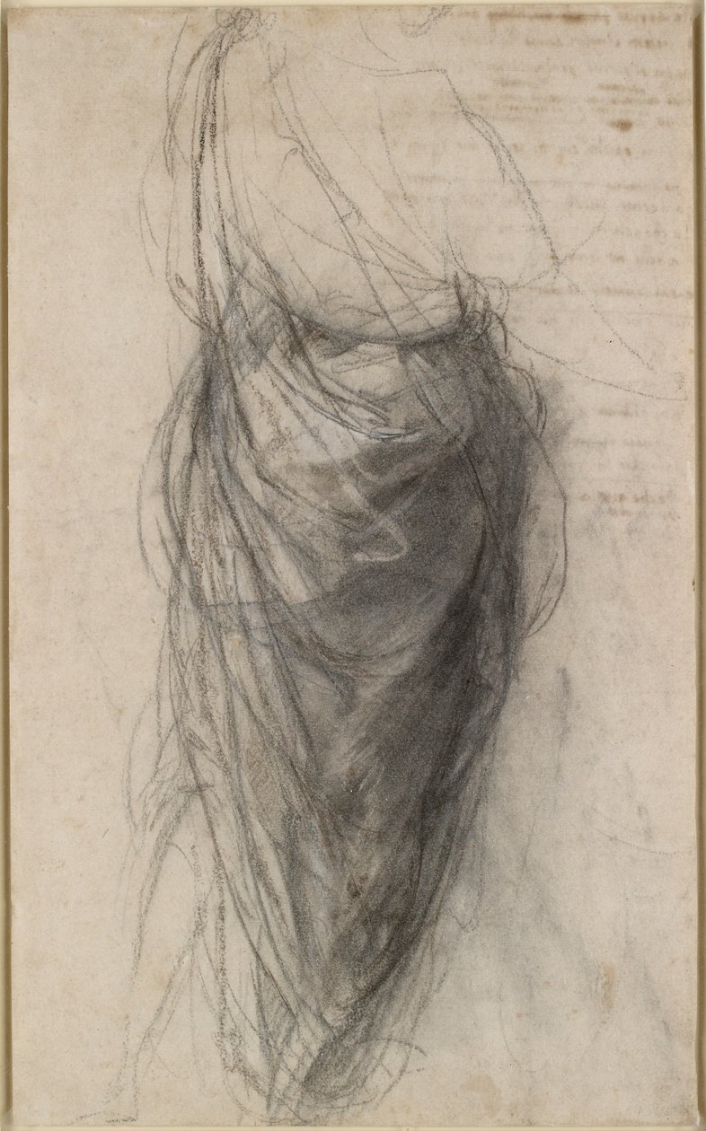 Study for the Drapery of a Man in Back View, Early 16th Century by Raphael
