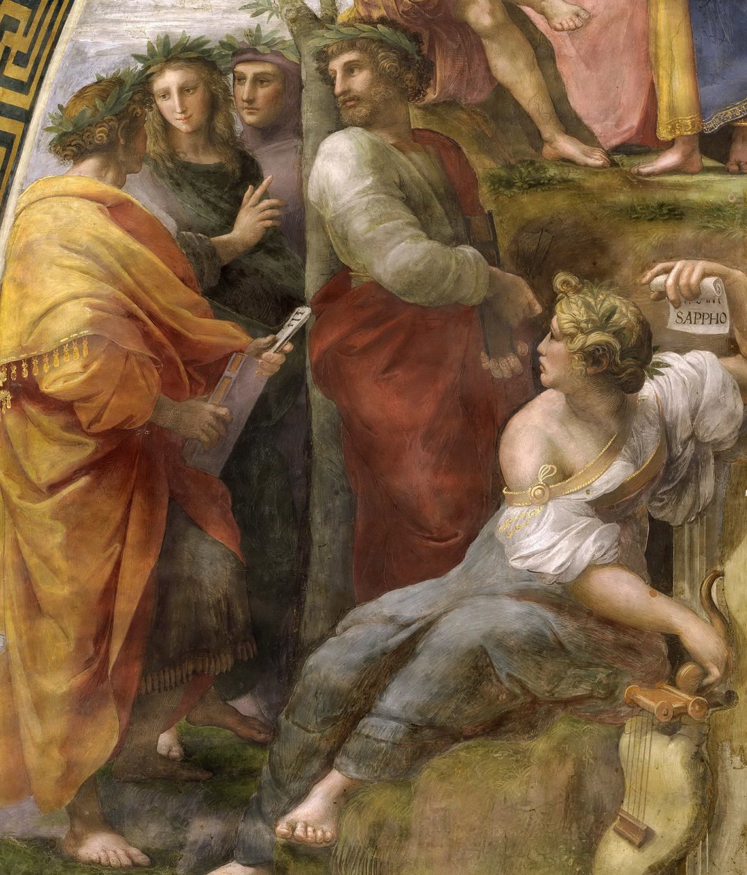 The Parnassus (detail) by Raphael: Premium art reproduction