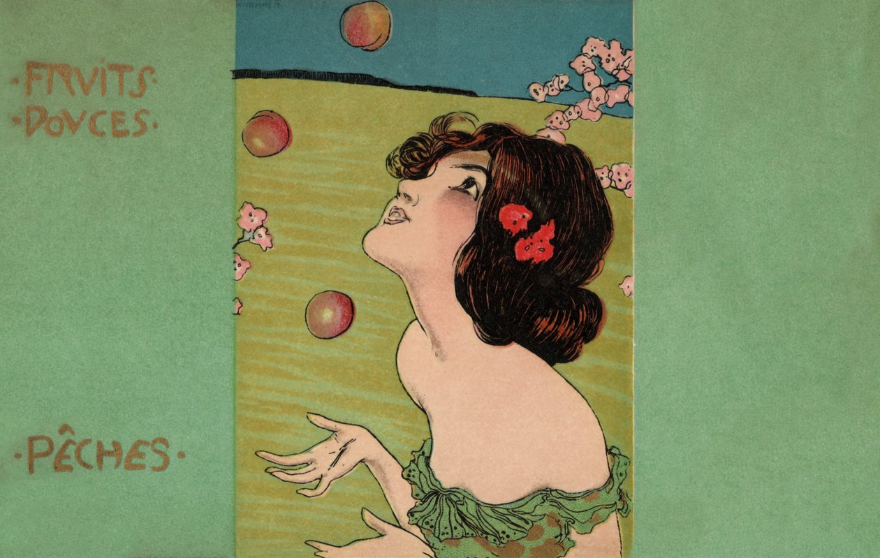 Peaches, c.1900 by Raphael Kirchner