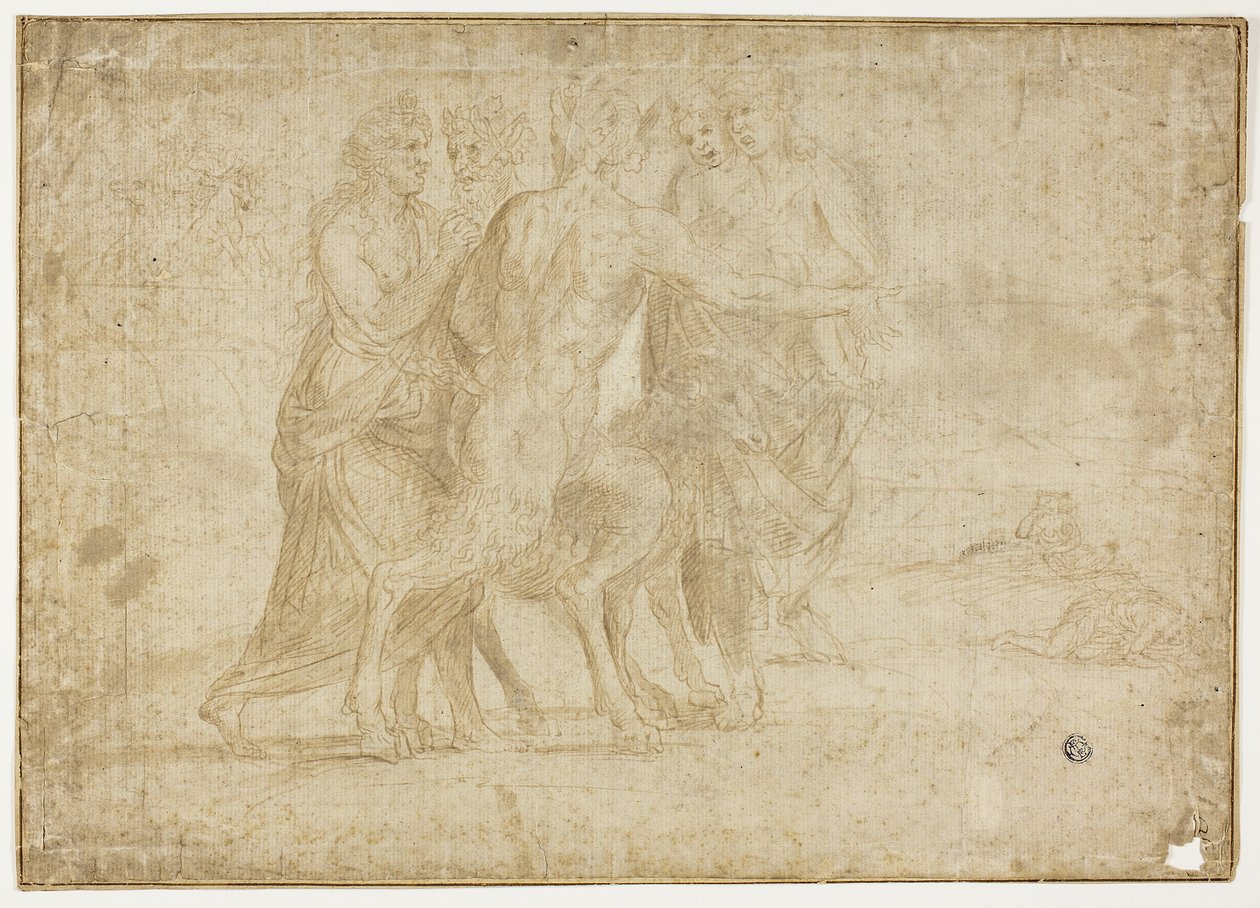 Faun and Nymphs by Raymond de Lafage