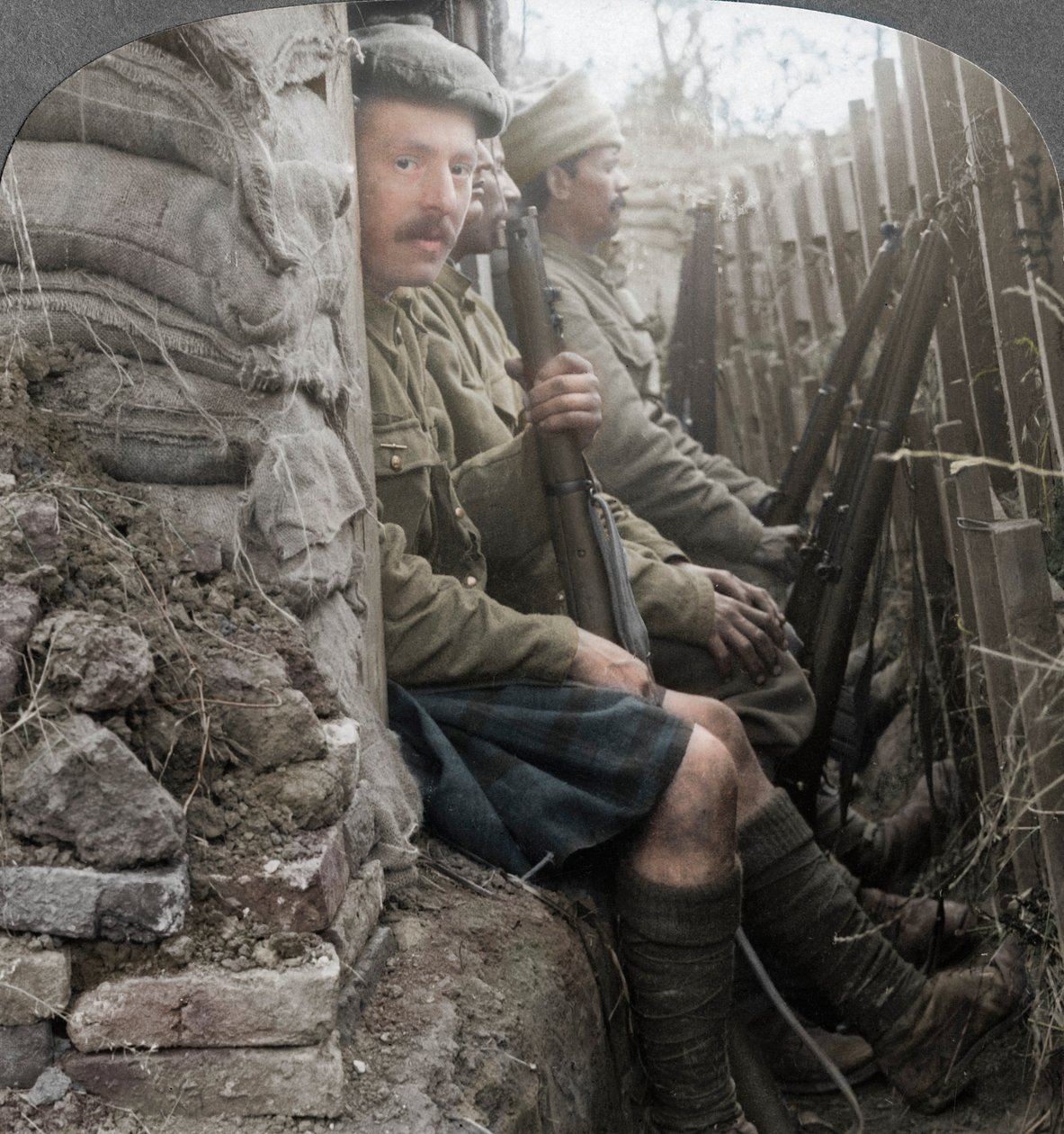 Indian Soldiers in the Trenches, World War I by Realistic Travels Publishers