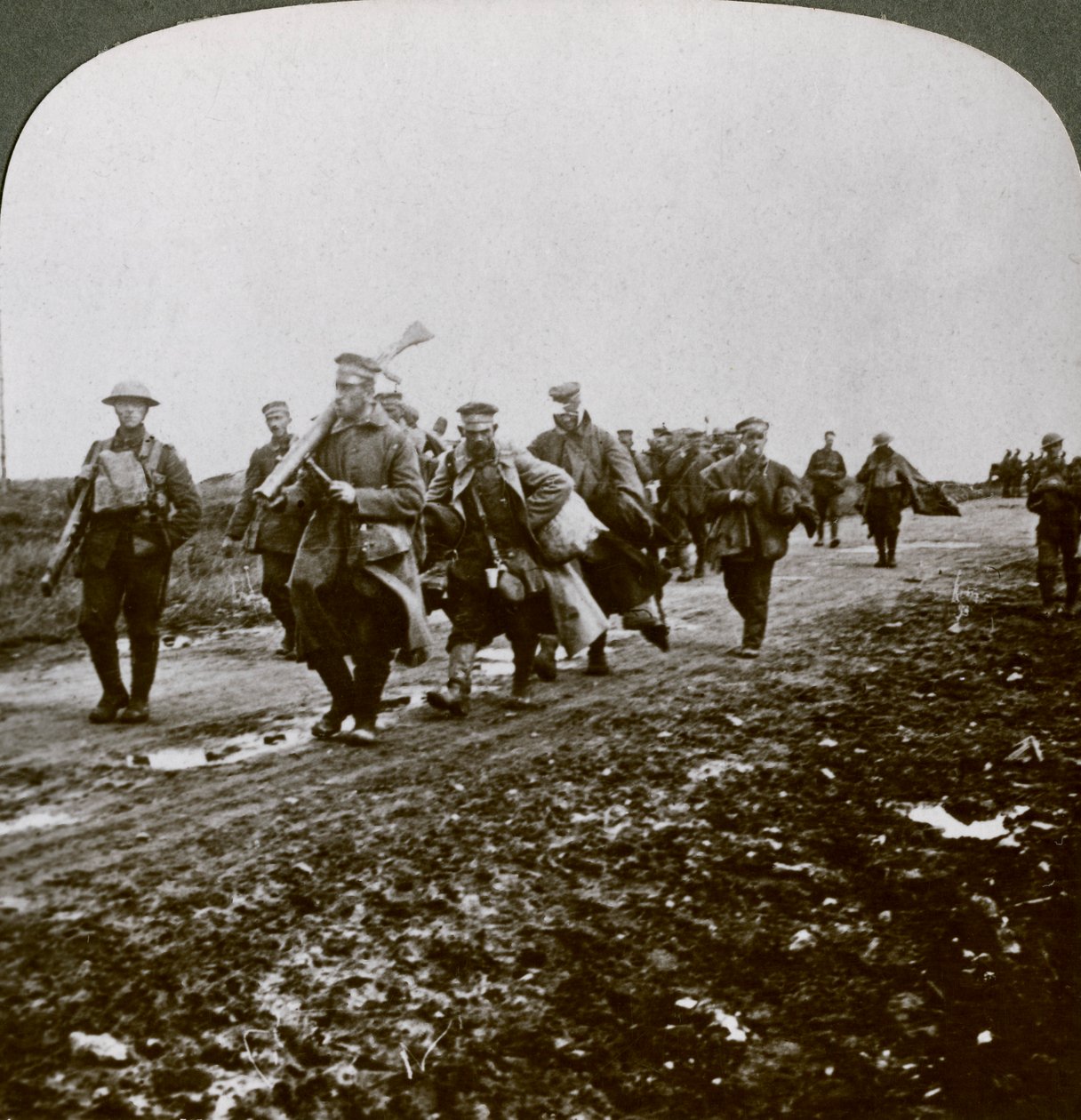 Prussians captured by Old Contemptibles in the advance at Pozieres, World War I by Realistic Travels Publishers