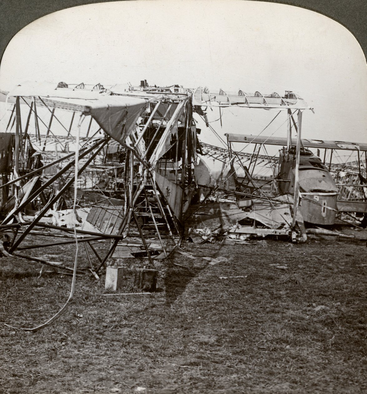 Wreck of a German bomber, World War I, 1914-1918 by Realistic Travels Publishers