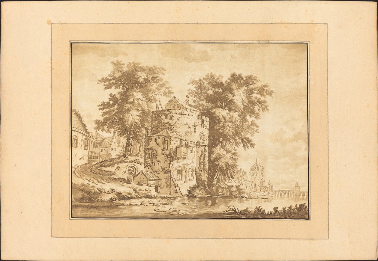 Dutch Landscape by Regina Schönecker after Abraham Rademaker