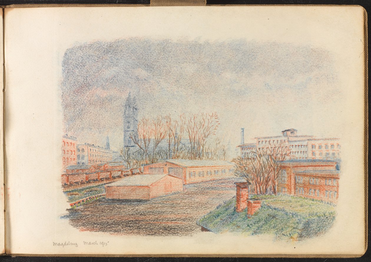 Magdeburg camp, March 1915 by Reginald Copleston Bond