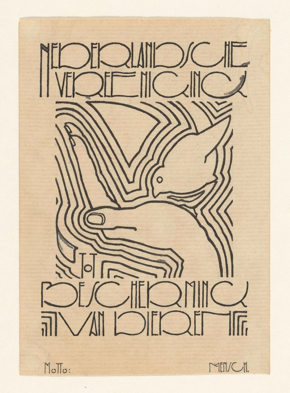 Dutch Society for the Protection of Animals (original title on object) by Reijer Stolk