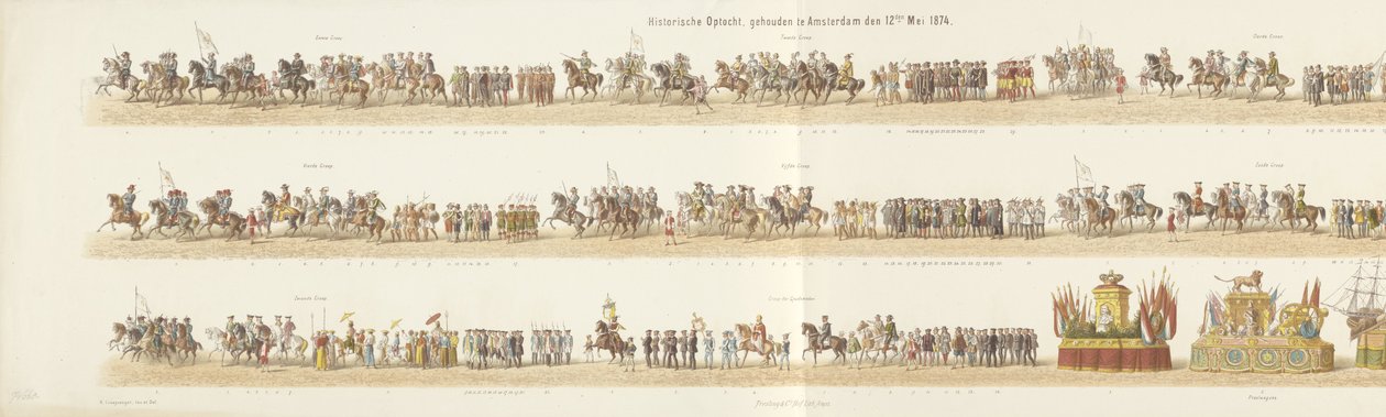 Historical Parade, Held in Amsterdam on 12 May 1874 by Reinier Craeyvanger