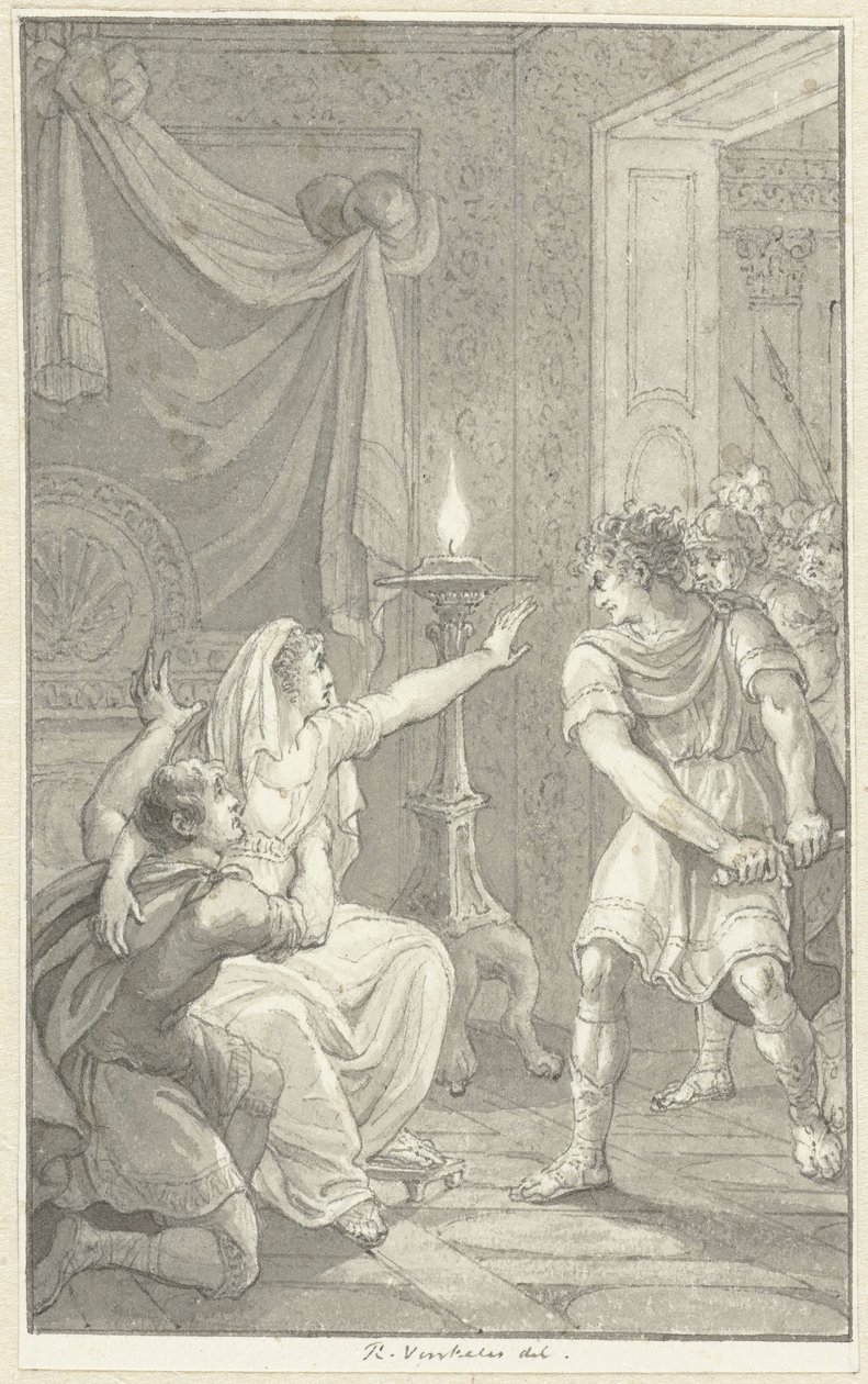 Caracalla Murders His Brother Geta in Their Mother