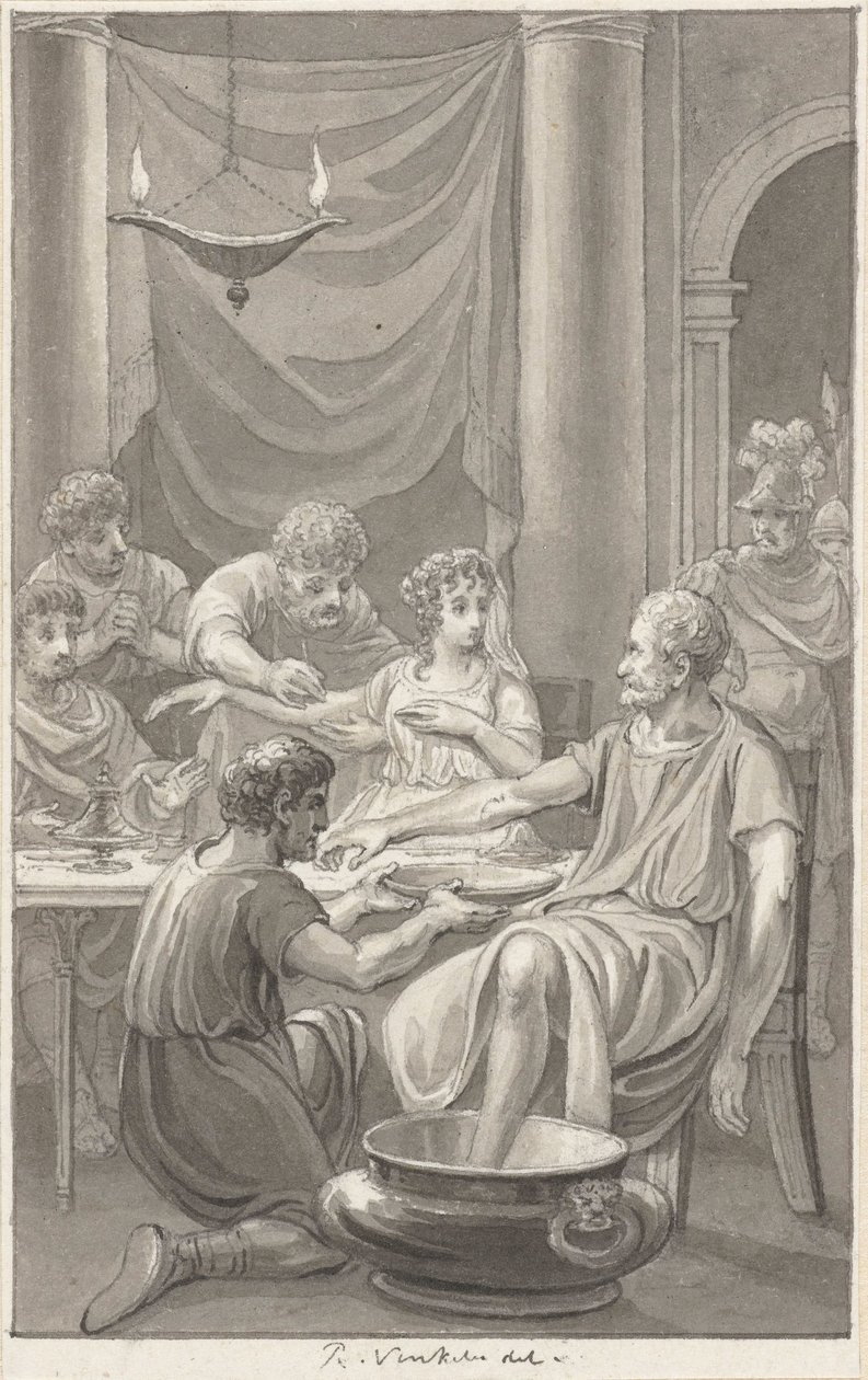 The Suicide of Seneca and His Wife by Reinier Vinkeles (I)