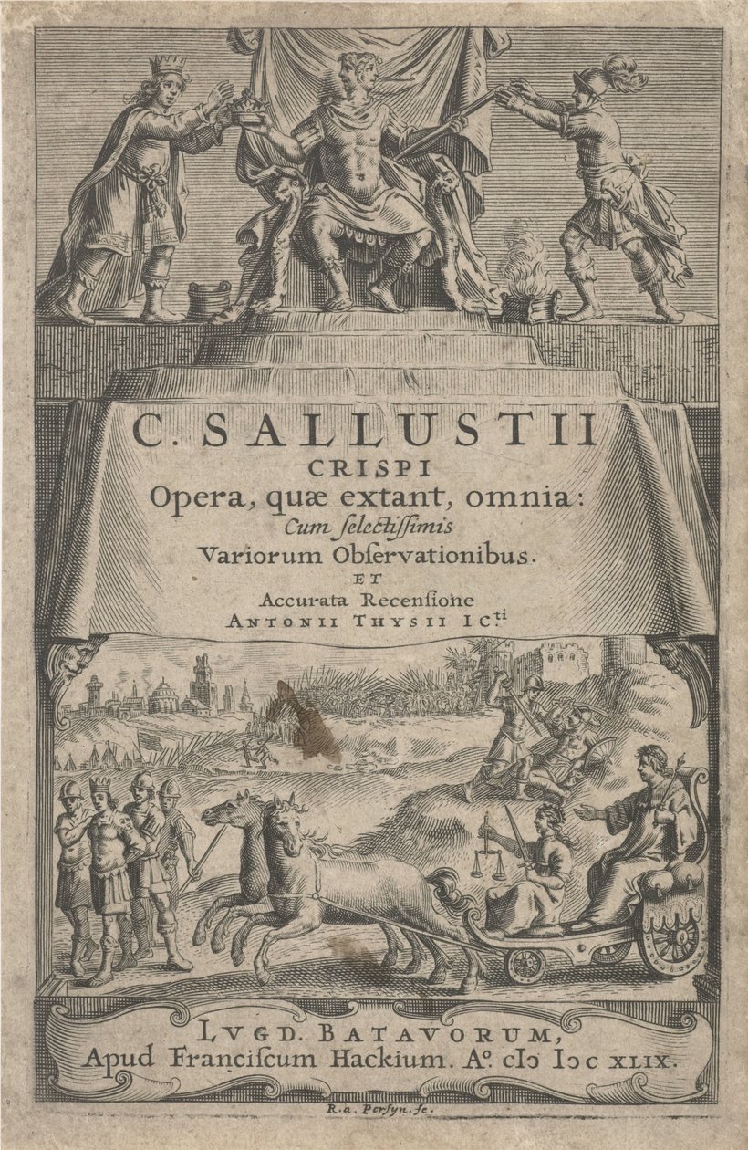 An Emperor and Justice on a Triumphal Chariot by Reinier van Persijn