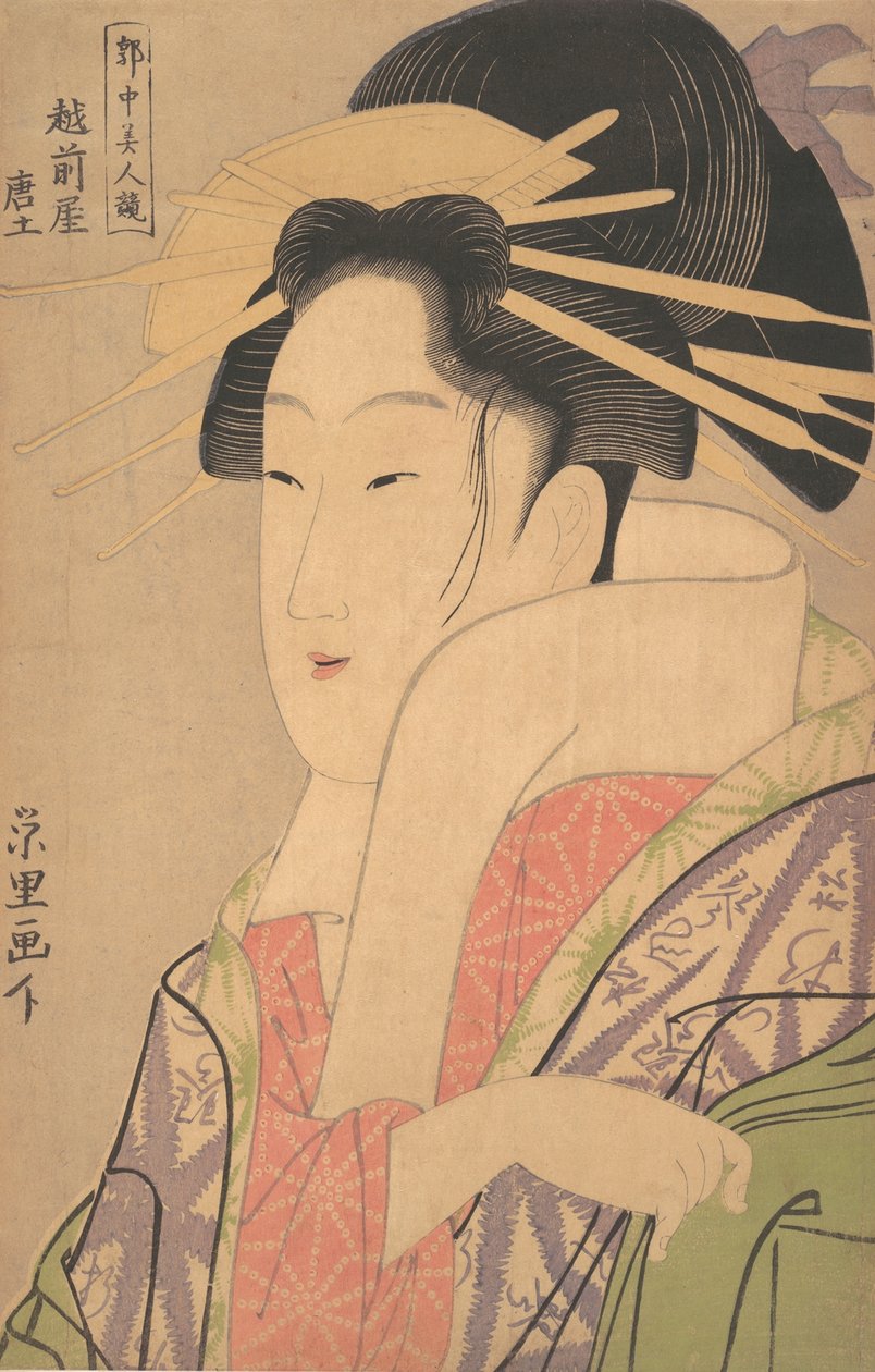 Karatsuchi of the Echizenya by Chōkyōsai Eiri