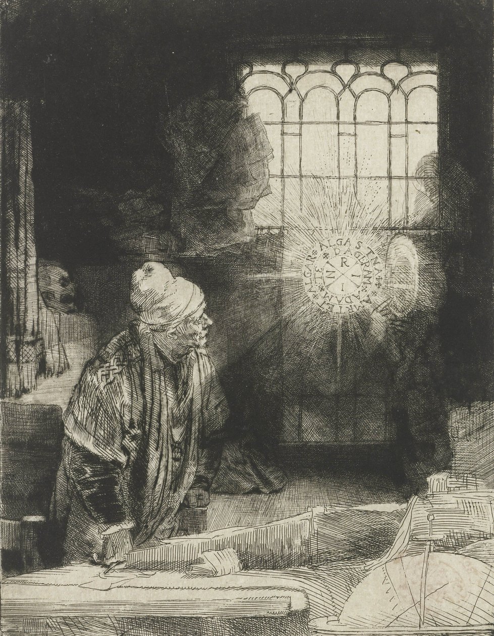 A Scholar in His Study by Rembrandt van Rijn