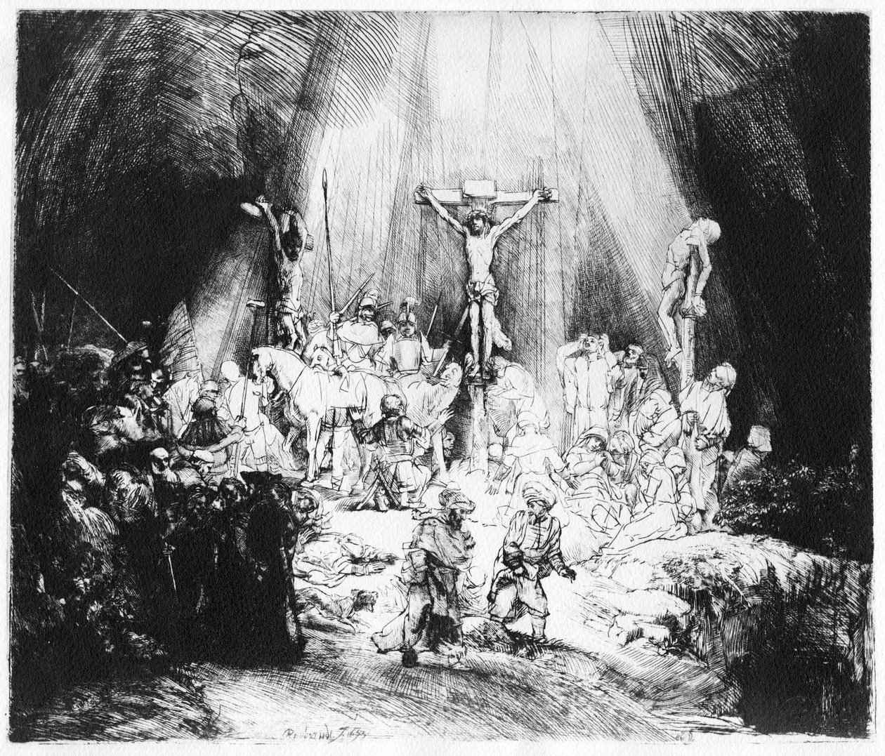 The Three Crosses, 1653 by Rembrandt van Rijn