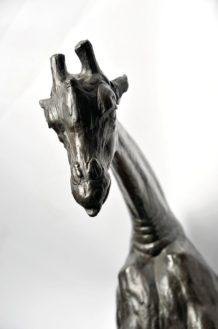 Large Giraffe with Lowered Head, modeled 1909-10, cast before 1913 by Rembrandt Bugatti