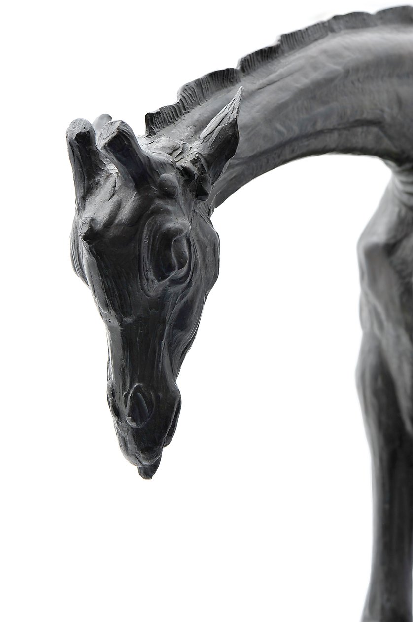 Large Giraffe with Lowered Head, modeled 1909-10, cast before 1913 by Rembrandt Bugatti