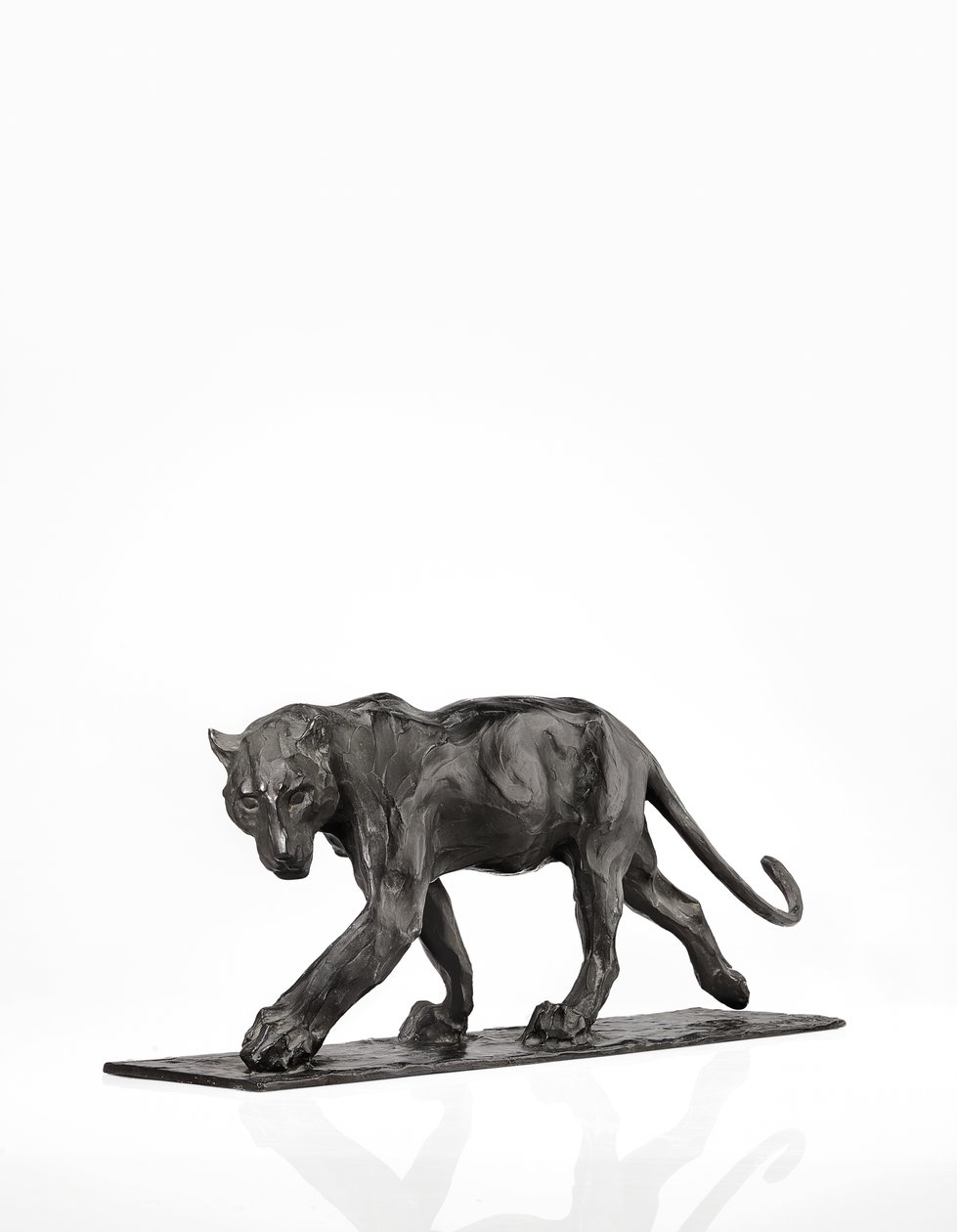 Panther walking, rear leg raised by Rembrandt Bugatti