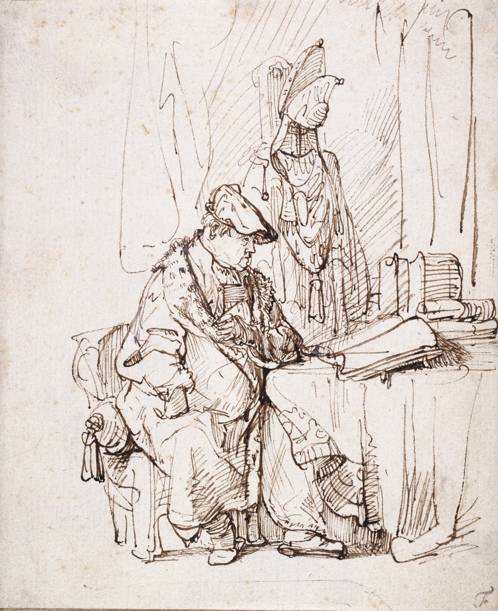 An Actor in his Dressing Room by Rembrandt Harmensz. van Rijn