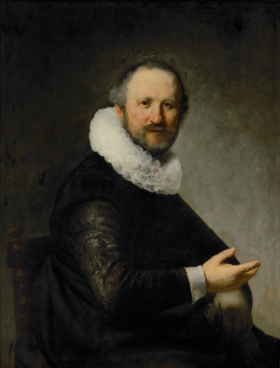 Male Portrait, Forming a Couple with the Female Portrait by Rembrandt Harmensz. van Rijn
