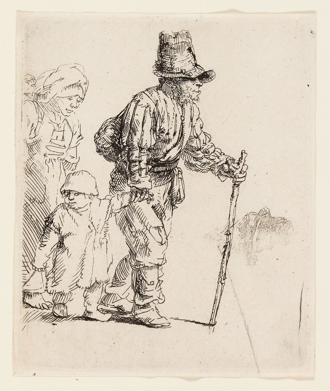 Peasant Family on the Tramp, c.1652 by Rembrandt Harmensz. van Rijn