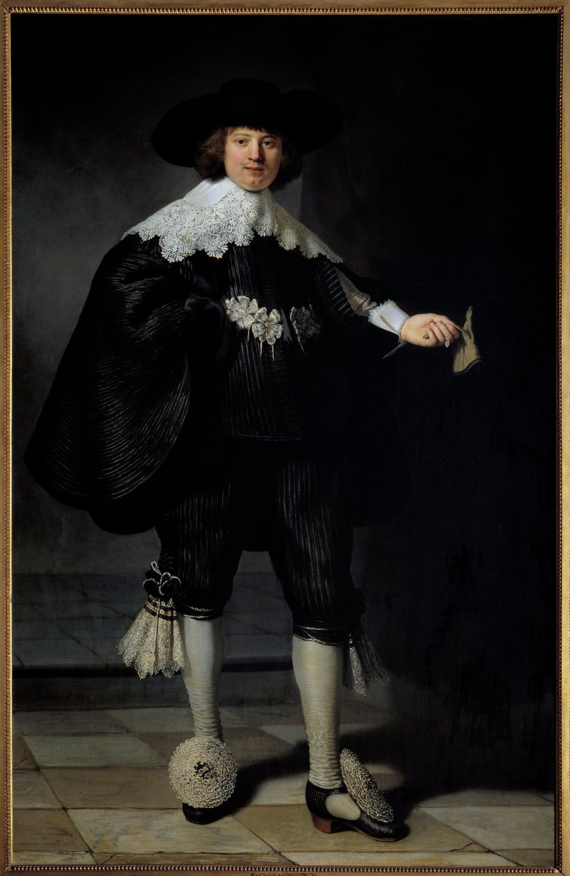 Portrait of Maertens Soolmans by Rembrandt van Rijn