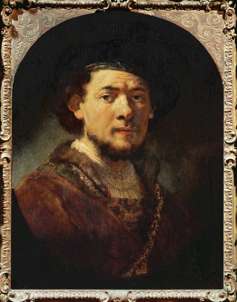 Self-Portrait with Beard by Rembrandt Harmensz. van Rijn