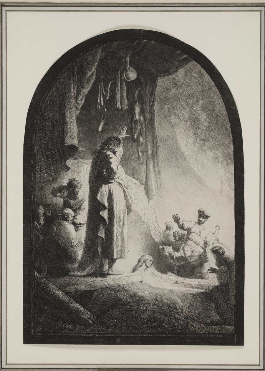 The Raising of Lazarus: The Larger Plate by Rembrandt van Rijn