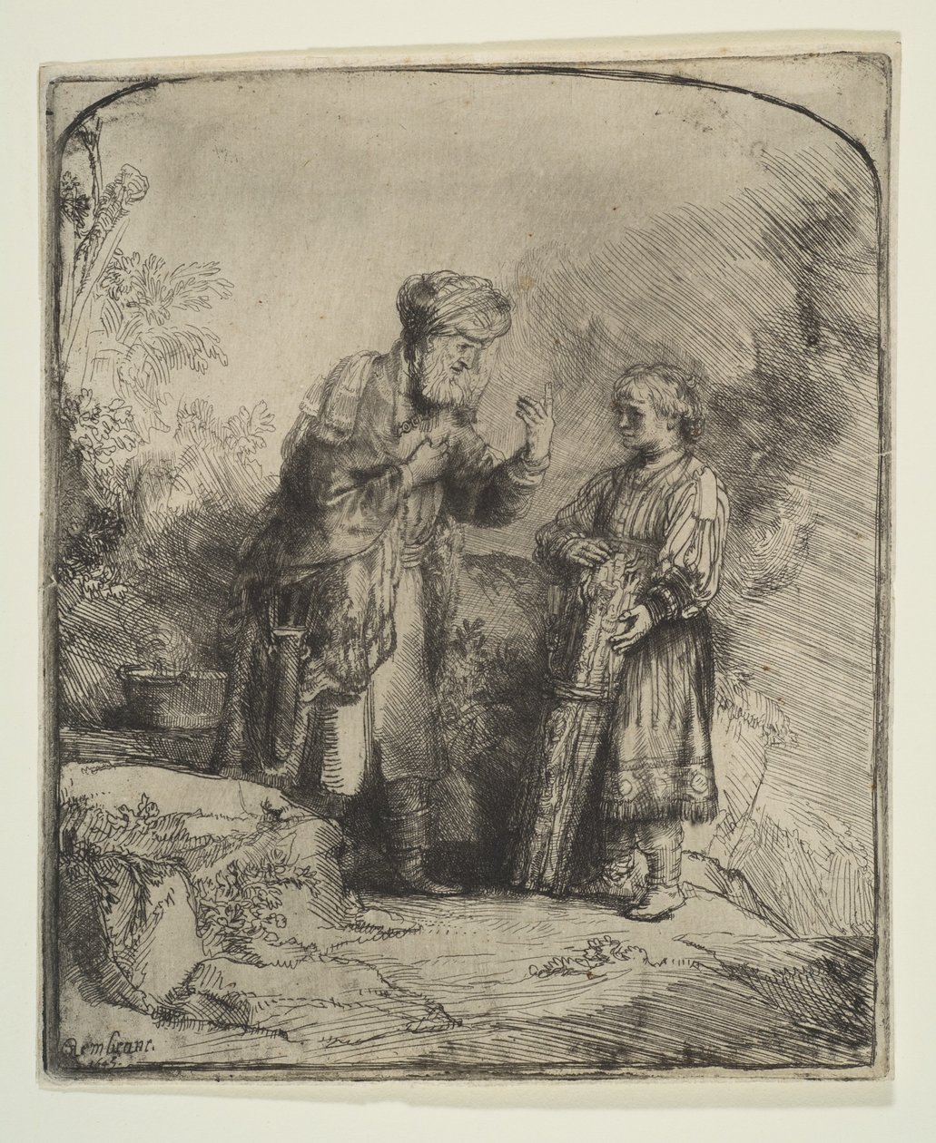 Abraham and Isaac by Rembrandt van Rijn
