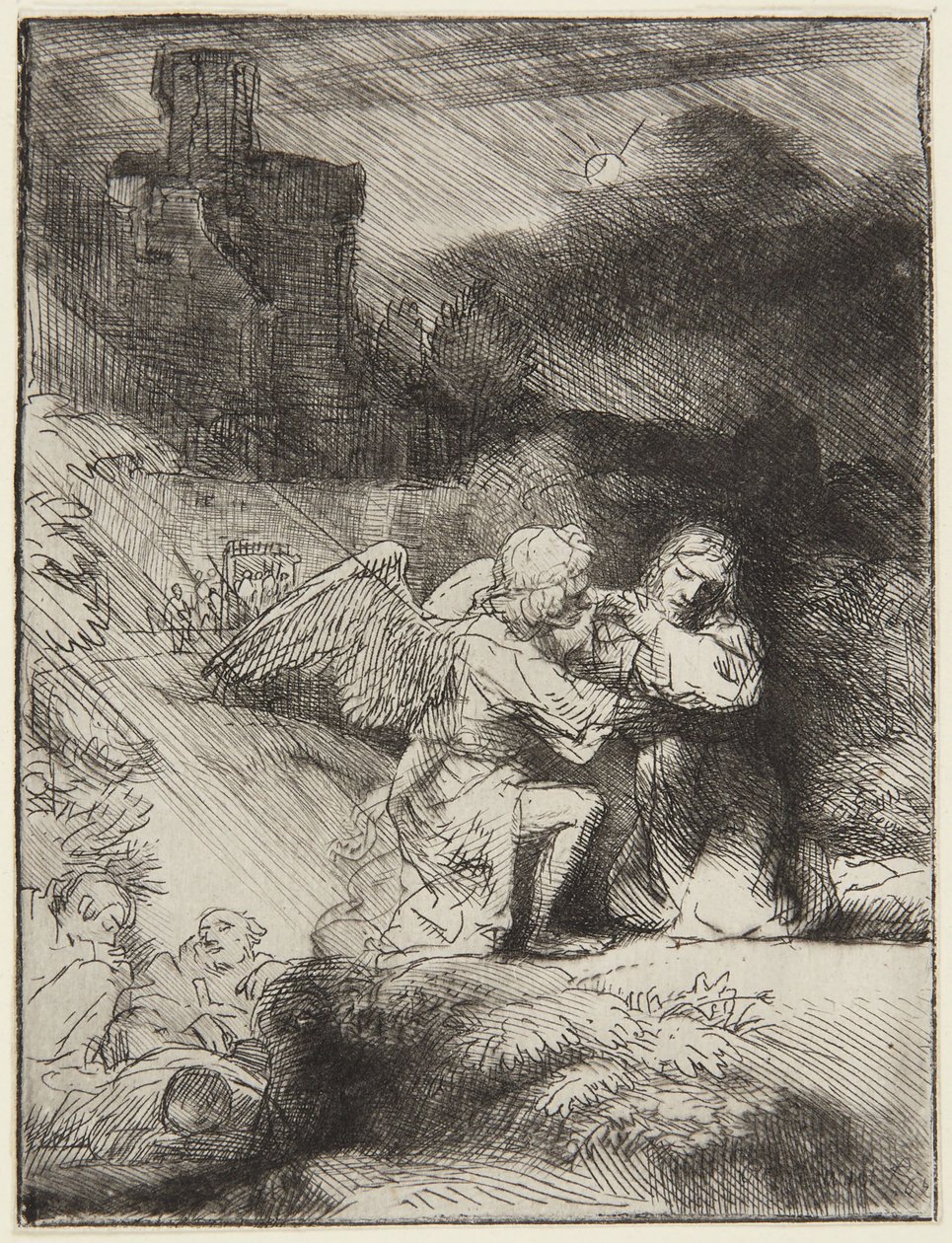 Agony in the Garden by Rembrandt van Rijn