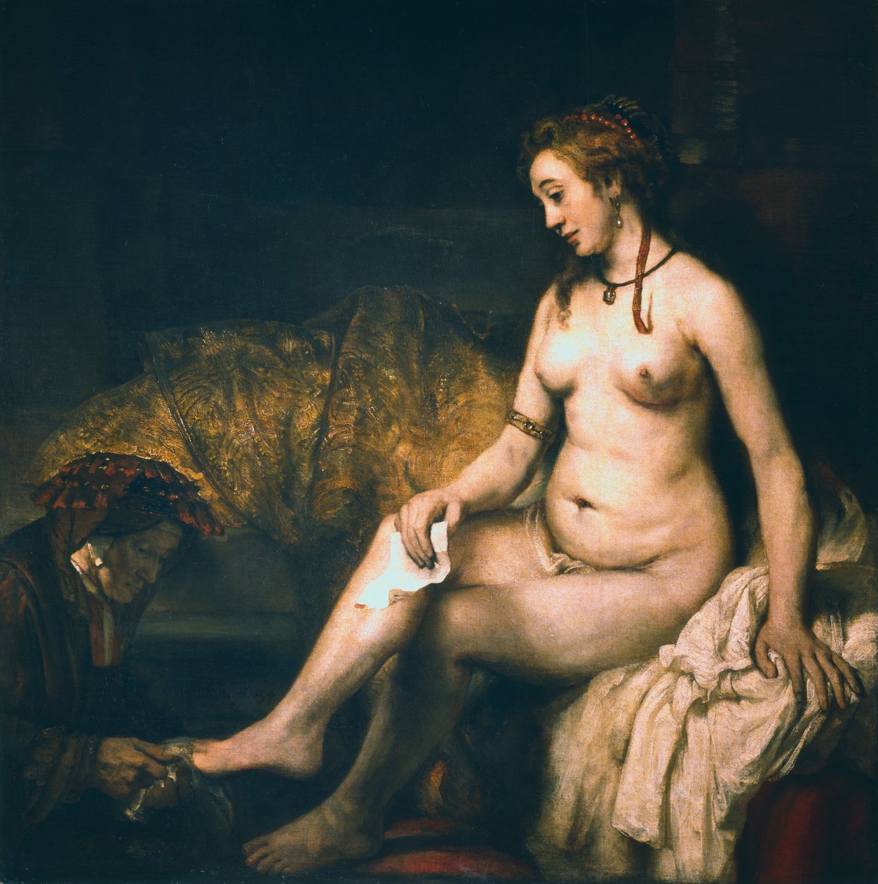 Bathsheba at her Bath, 1654 by Rembrandt van Rijn