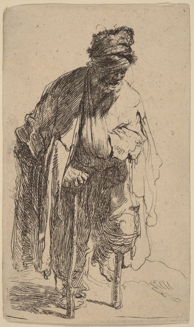 Beggar with a Wooden Leg by Rembrandt van Rijn