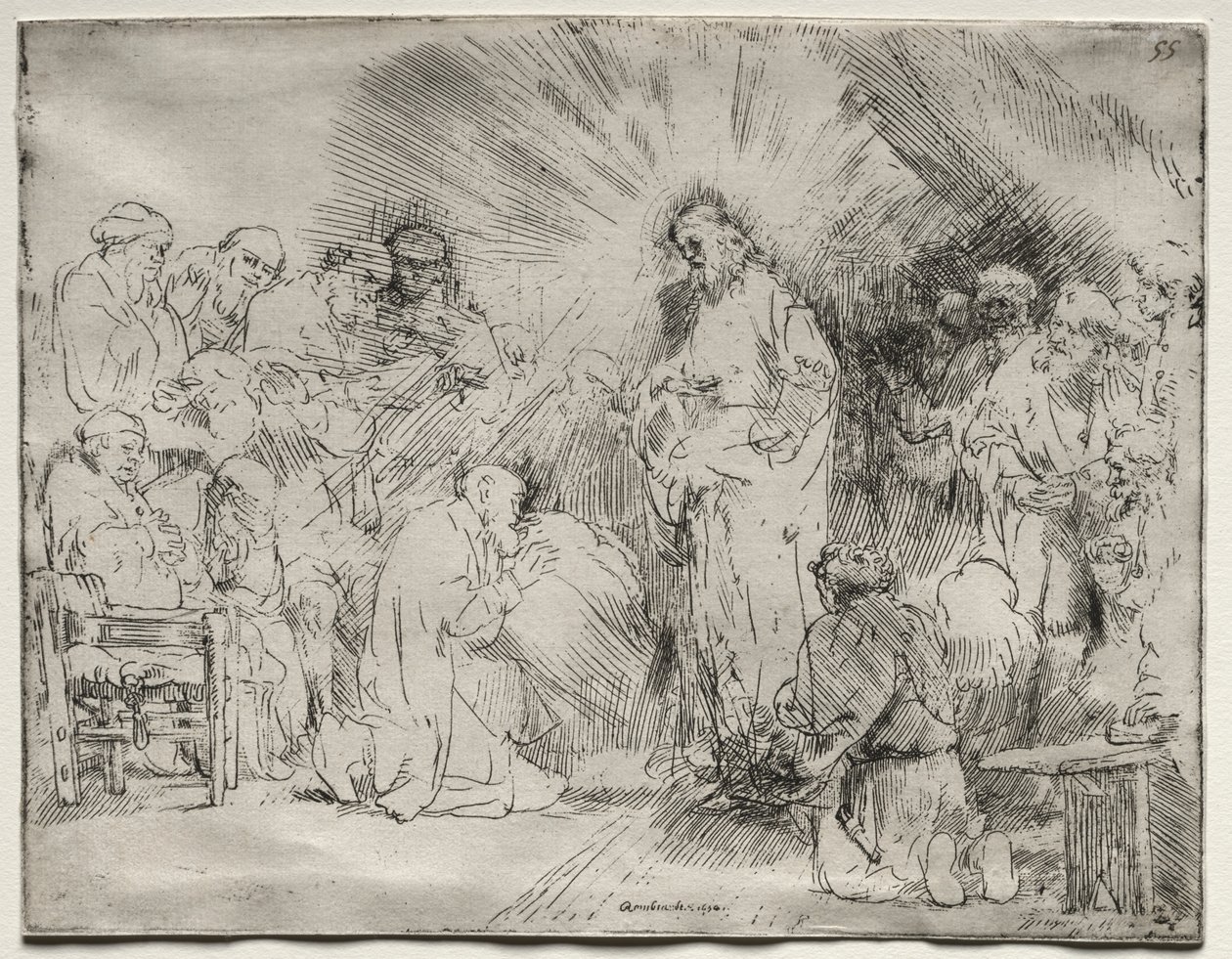 Christ Appearing to the Apostles by Rembrandt van Rijn