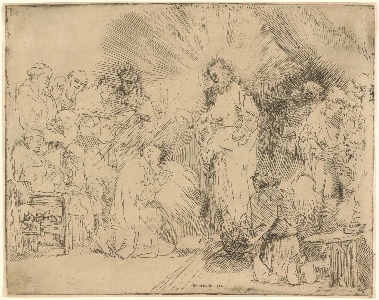 Christ Appearing to the Apostles by Rembrandt van Rijn