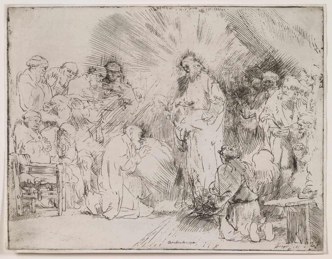 Christ Appearing to the Apostles by Rembrandt van Rijn