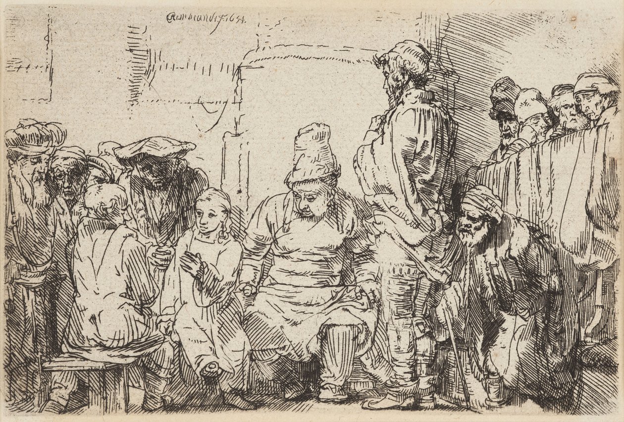 Christ Disputing with the Doctors by Rembrandt van Rijn