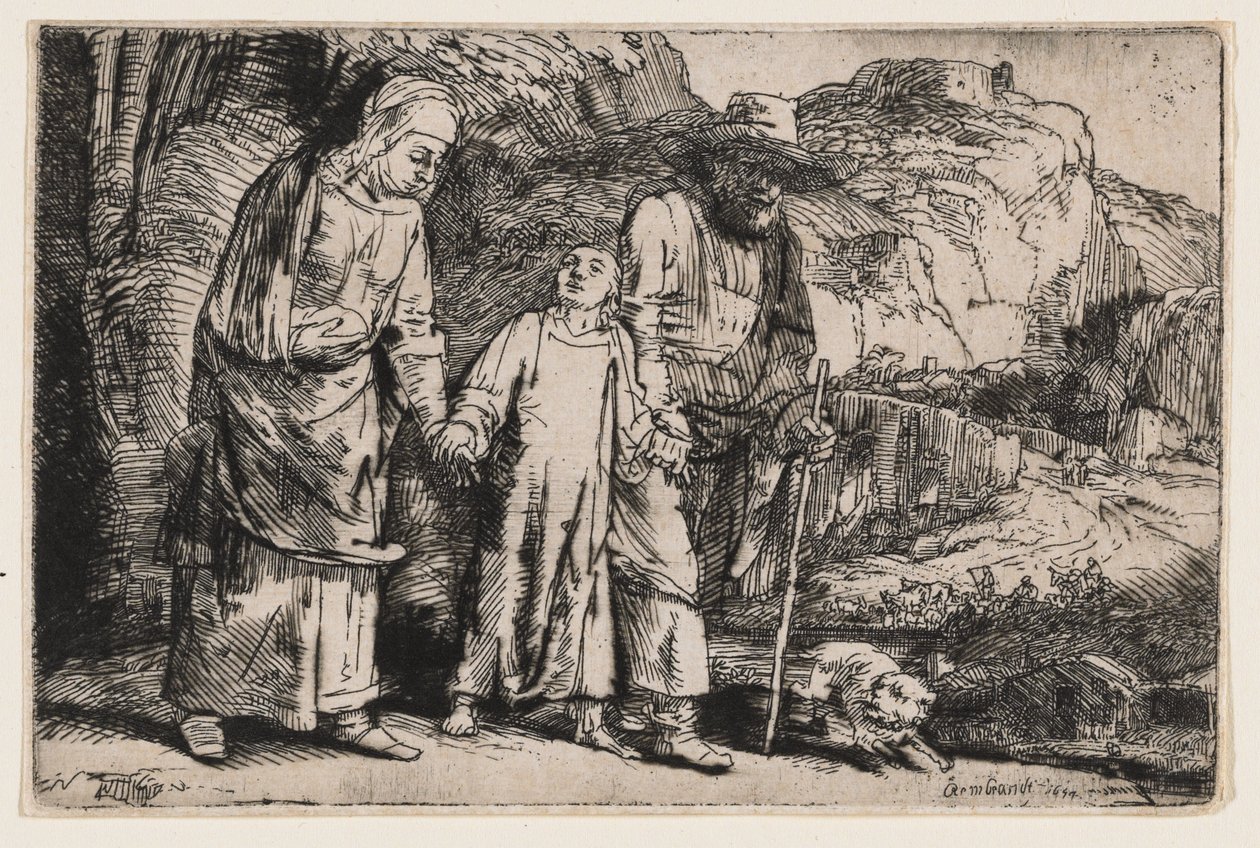 Christ Returning from the Temple with His Parents by Rembrandt van Rijn