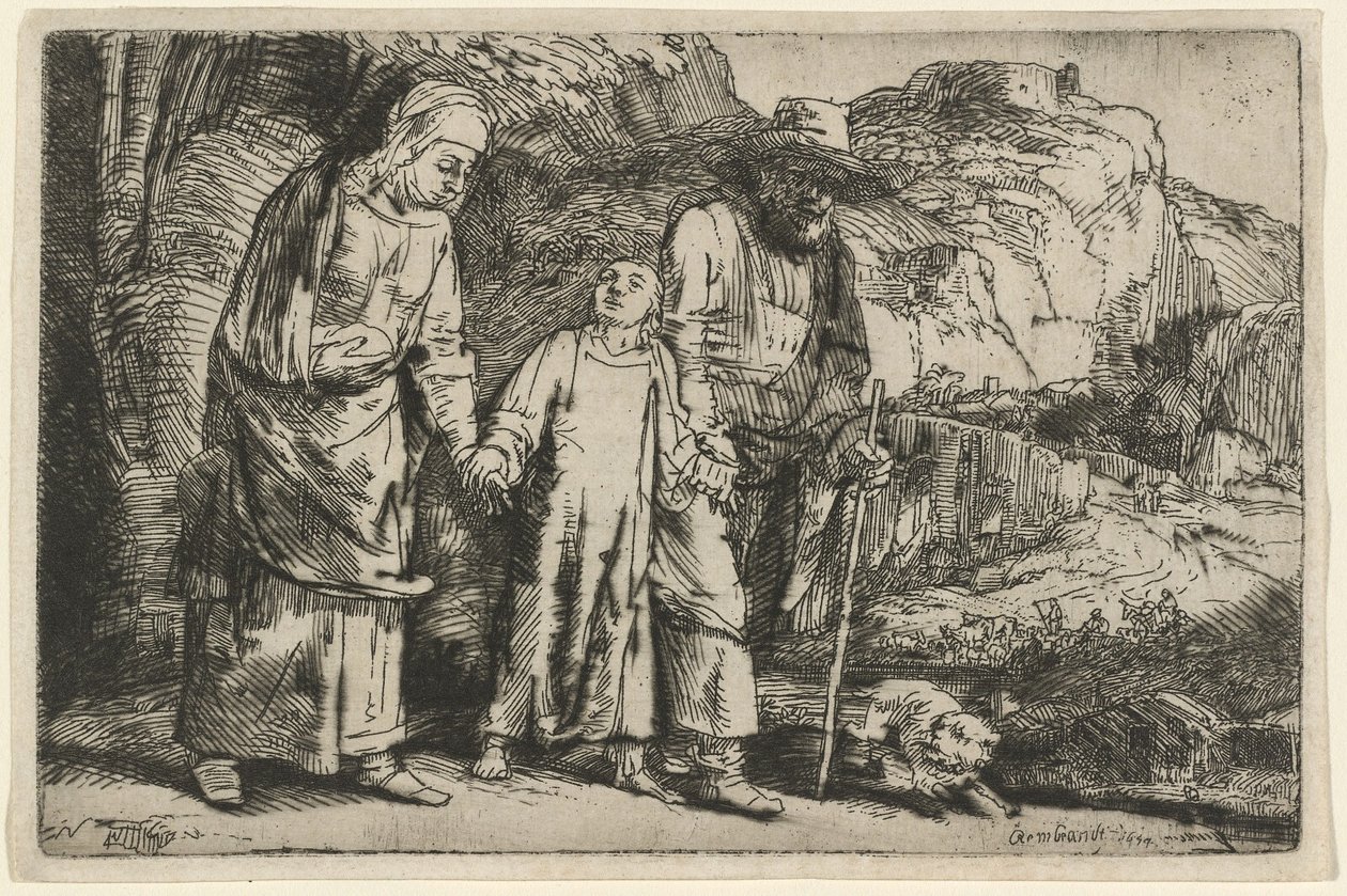 Christ Returning from the Temple with His Parents by Rembrandt van Rijn