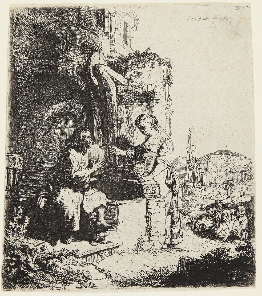 Christ and the Woman of Samaria by Rembrandt van Rijn