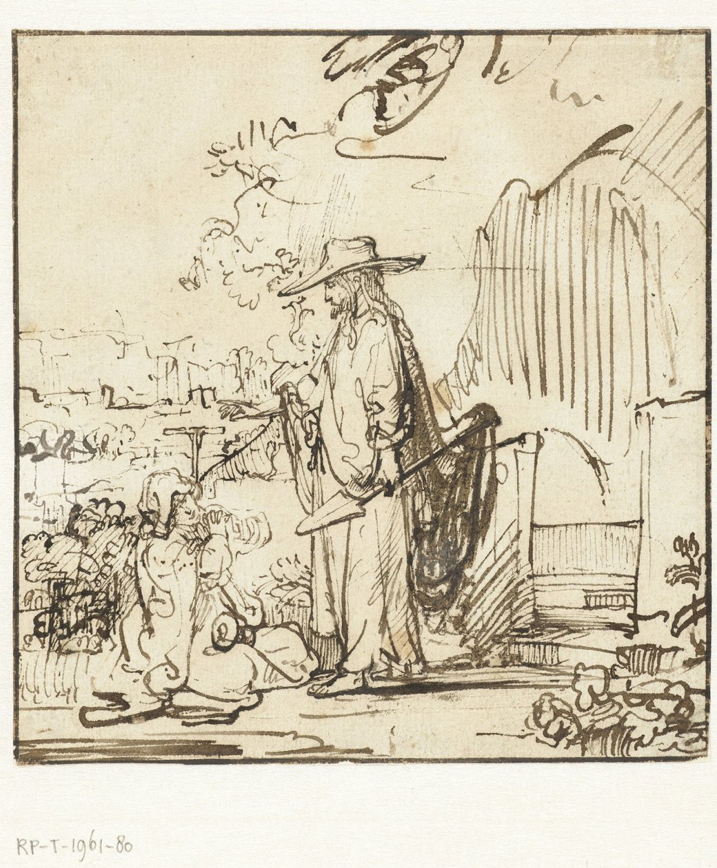 Christ Appears to Mary Magdalene (Noli me tangere) by Rembrandt van Rijn