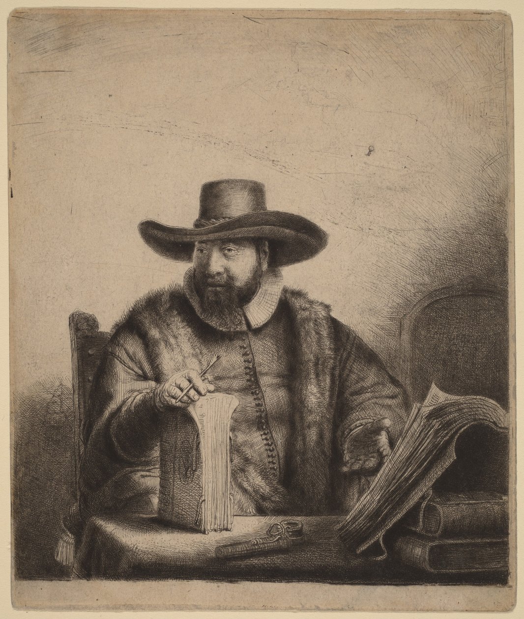 Cornelis Claesz Anslo by Rembrandt van Rijn