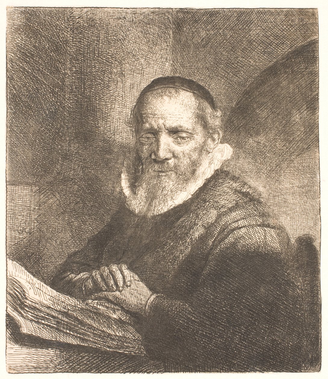 Jan Cornelis Sylvius, Preacher (?) by Rembrandt van Rijn