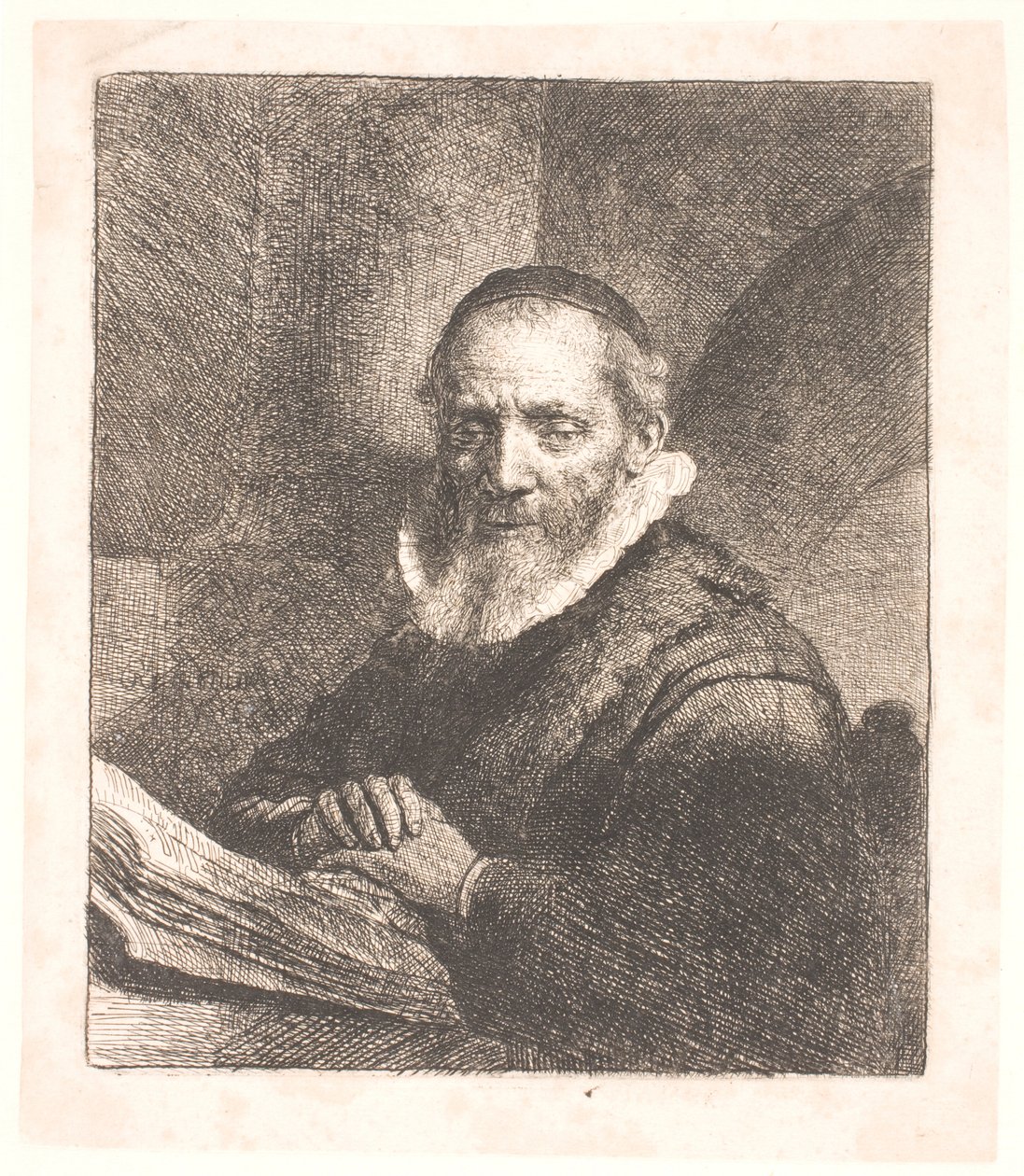 Jan Cornelis Sylvius, Preacher (?) by Rembrandt van Rijn