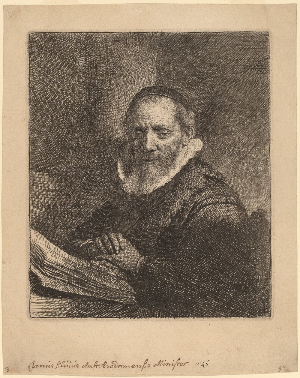 Jan Cornelisz. Sylvius by Rembrandt van Rijn