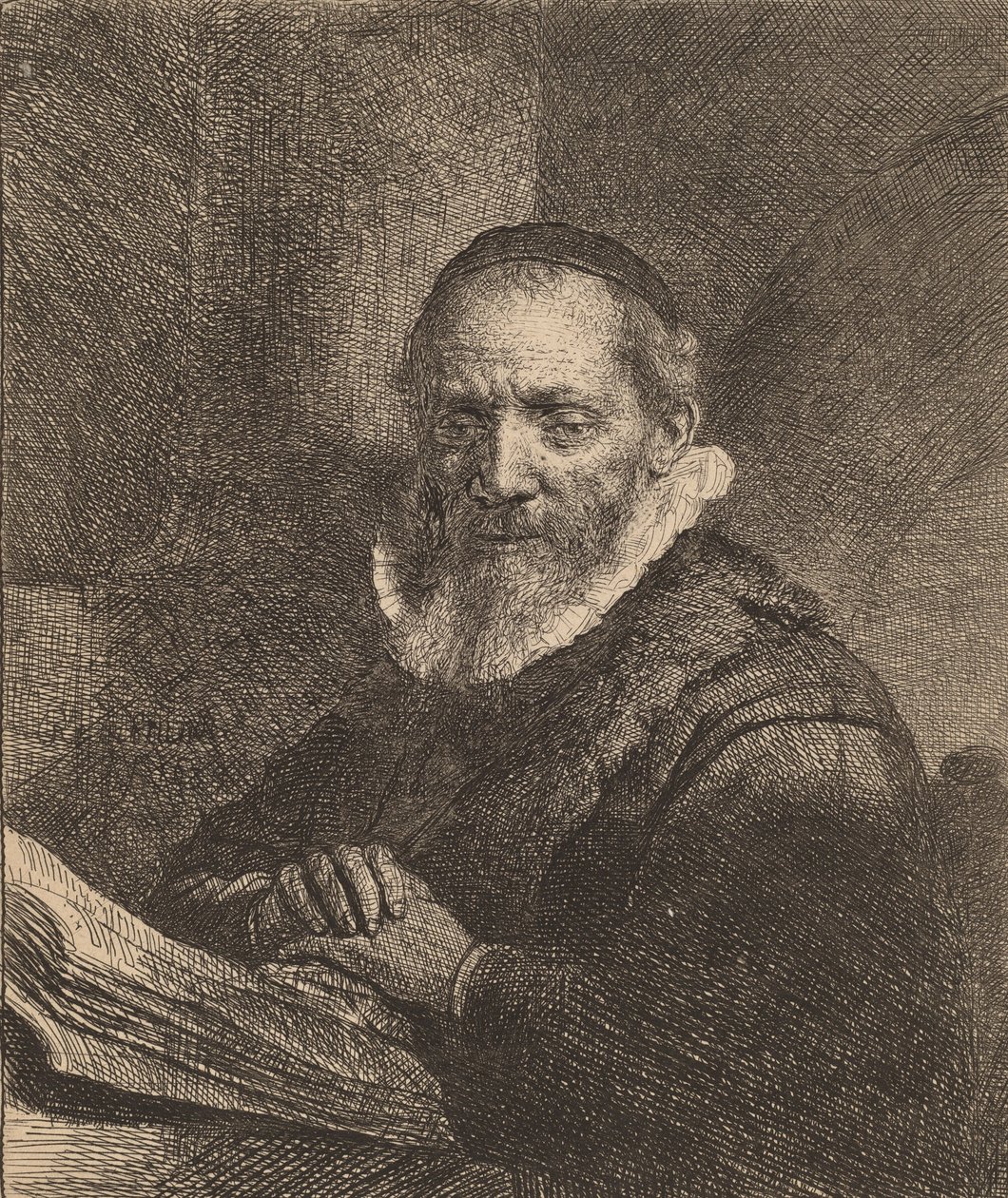 Jan Cornelisz. Sylvius by Rembrandt van Rijn