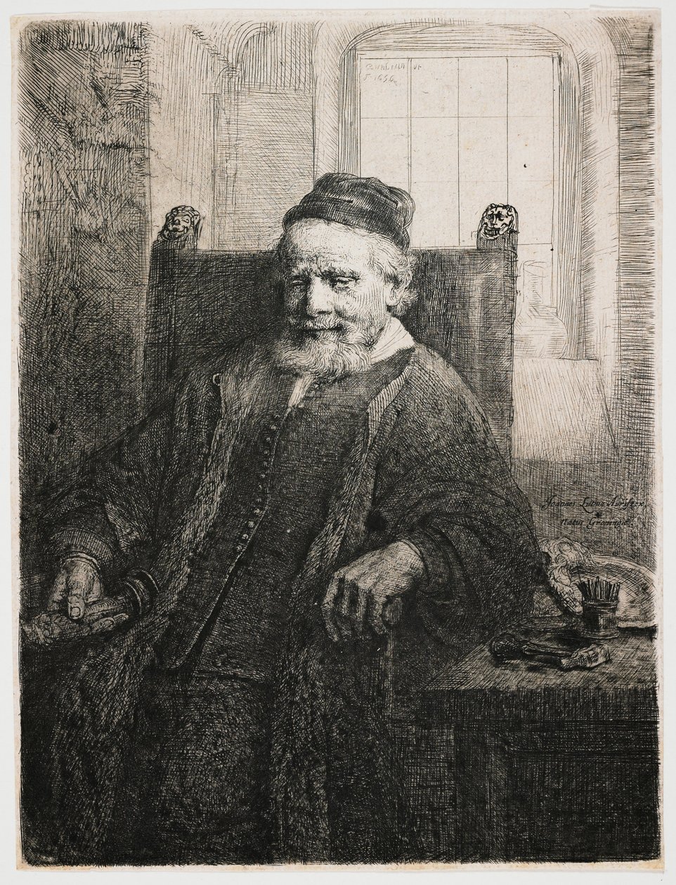 Jan Lutma, Goldsmith by Rembrandt van Rijn