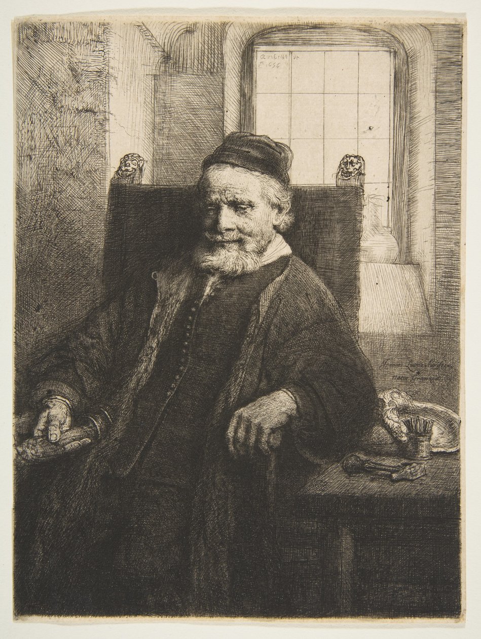 Jan Lutma, Goldsmith by Rembrandt van Rijn