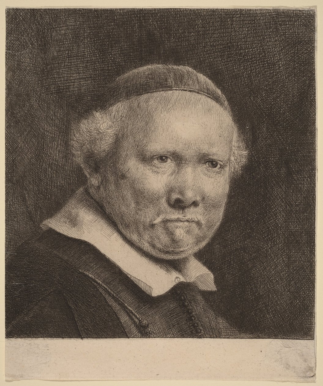 Lieven Willemsz van Coppenol: the Larger Plate by Rembrandt van Rijn